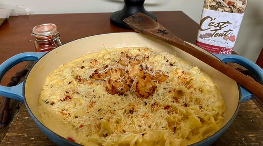 Chef Bonnie’s Creamy Shrimp Pasta with C'est Tout – Chef Bonnie Breaux